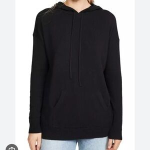 Nili Lotan Black 100% Cashmere Selma Hooded Sweater